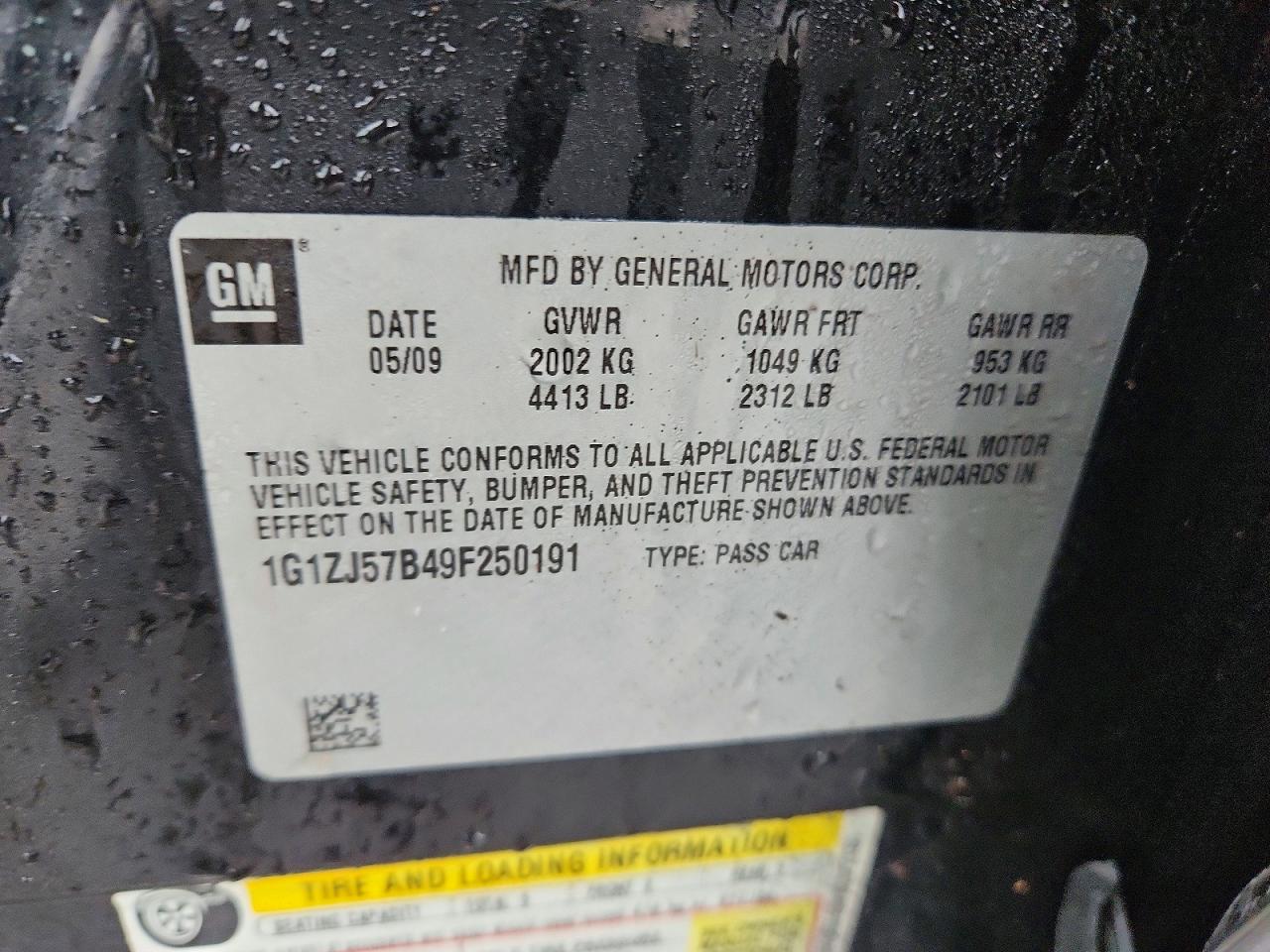 2009 CHEVROLET MALIBU 2LT photo 23