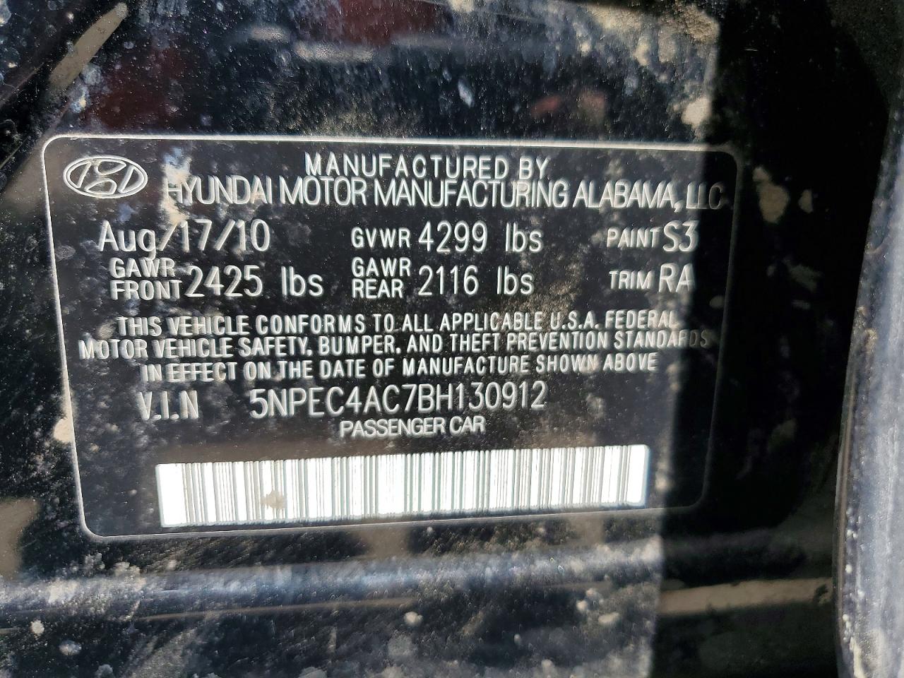 2011 HYUNDAI SONATA LIMITED photo 34