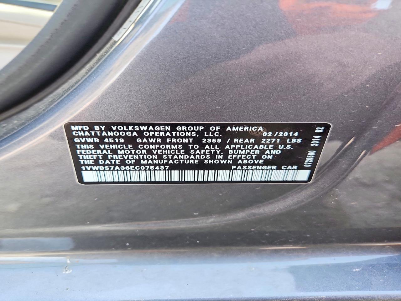 2014 VOLKSWAGEN PASSAT SE photo 23