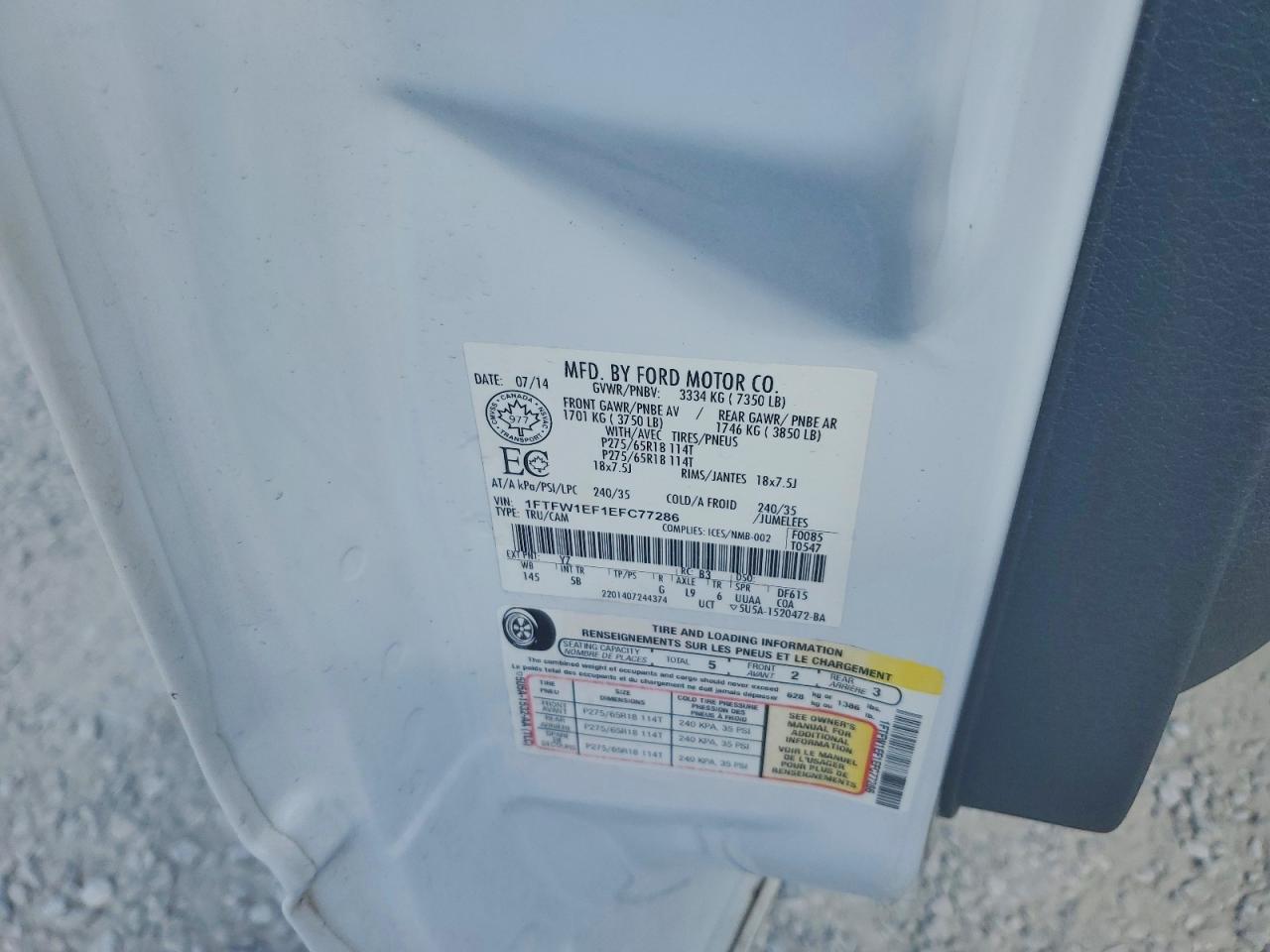 2014 FORD F150 SUPERCREW photo 23