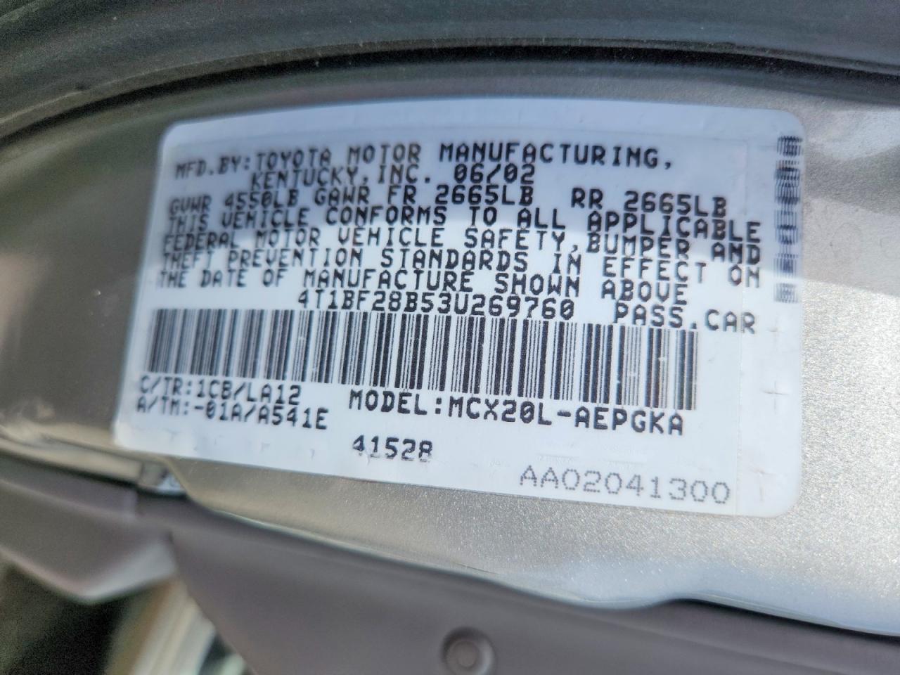 2003 TOYOTA AVALON XLS photo 37