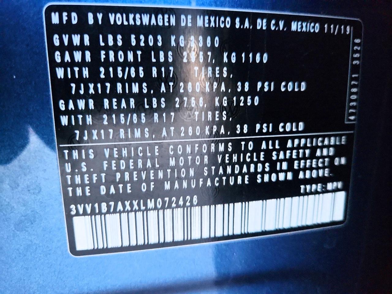 2020 VOLKSWAGEN TIGUAN photo 12