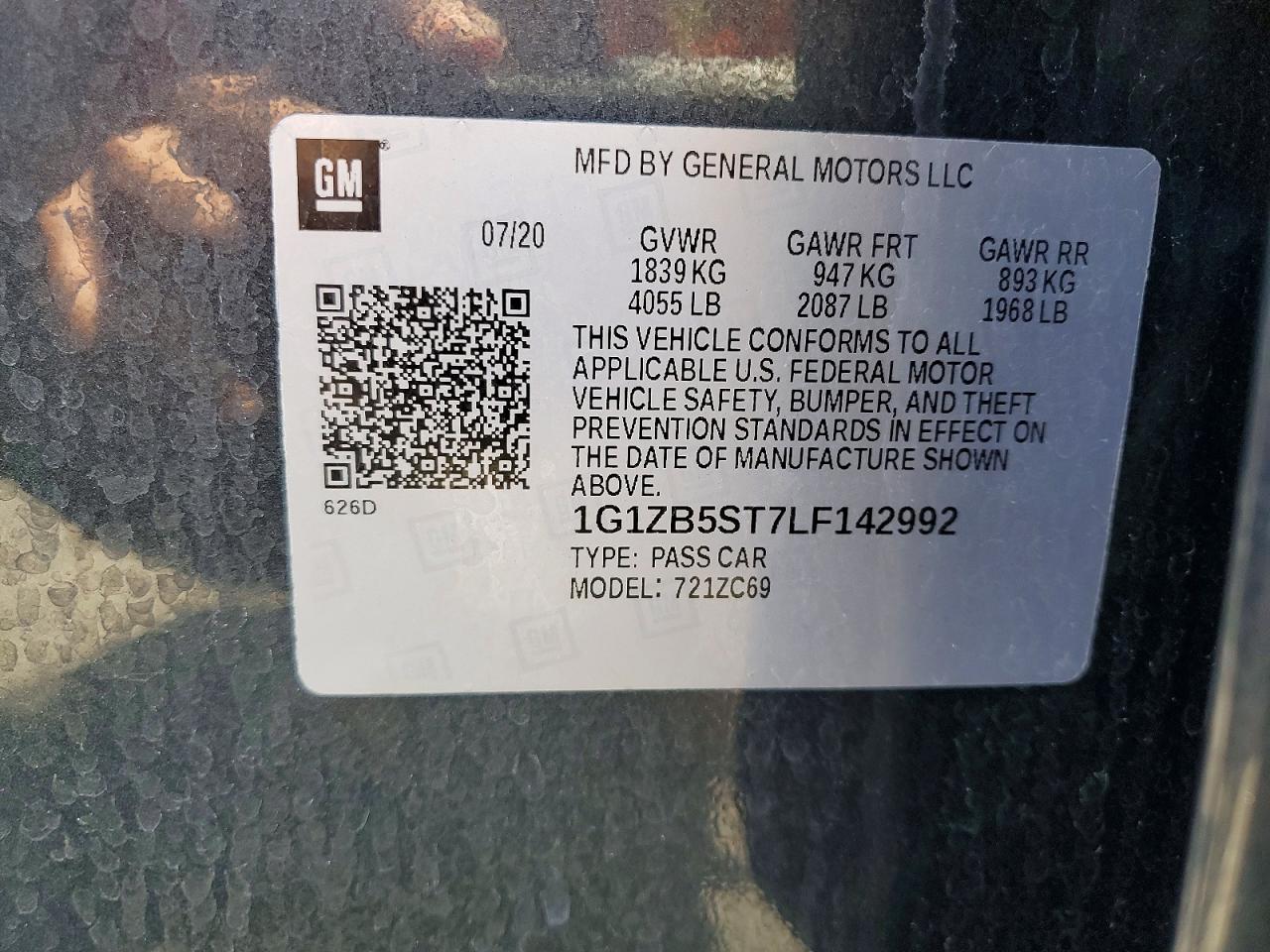 2020 CHEVROLET MALIBU LS photo 34