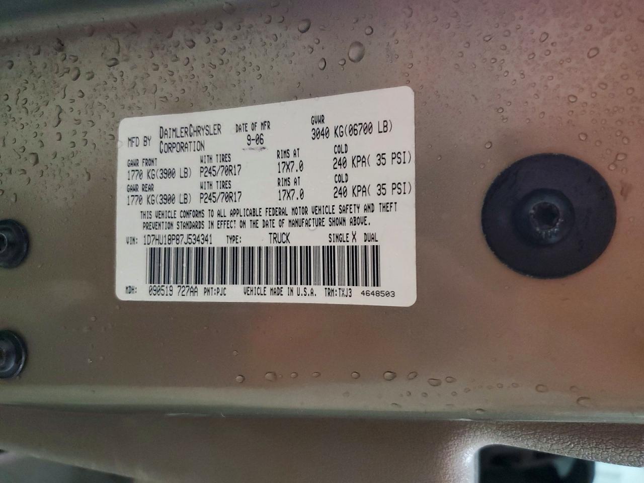 2007 DODGE RAM 1500 ST photo 23