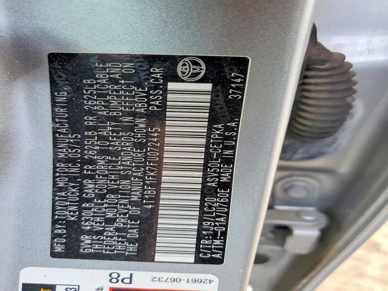 2015 TOYOTA CAMRY XSE photo 34