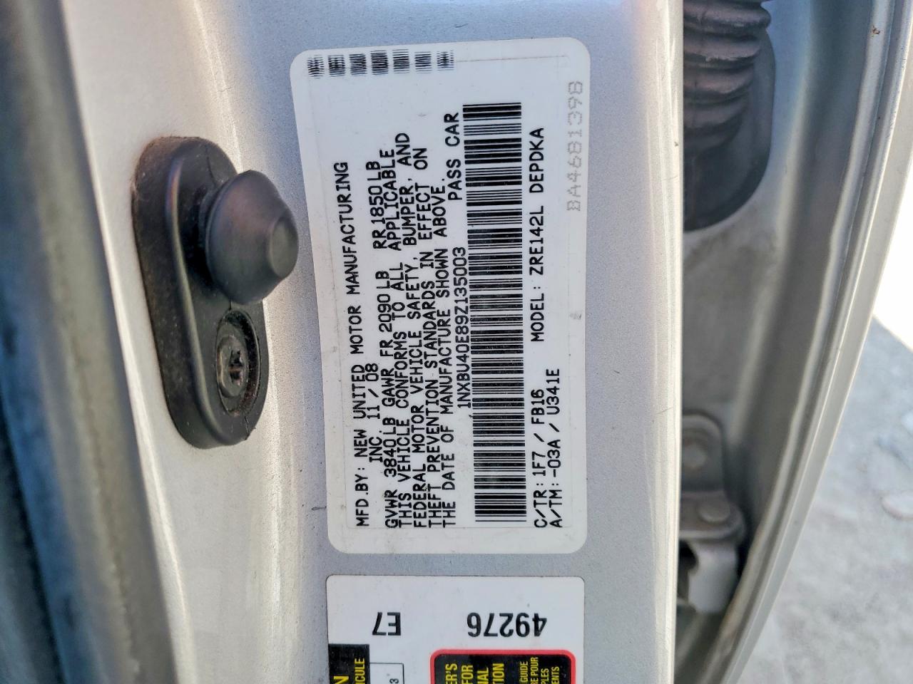 2009 TOYOTA COROLLA LE photo 12