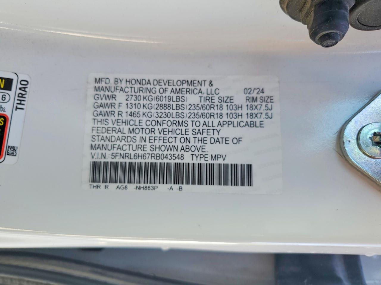 2024 HONDA ODYSSEY EXL photo 37
