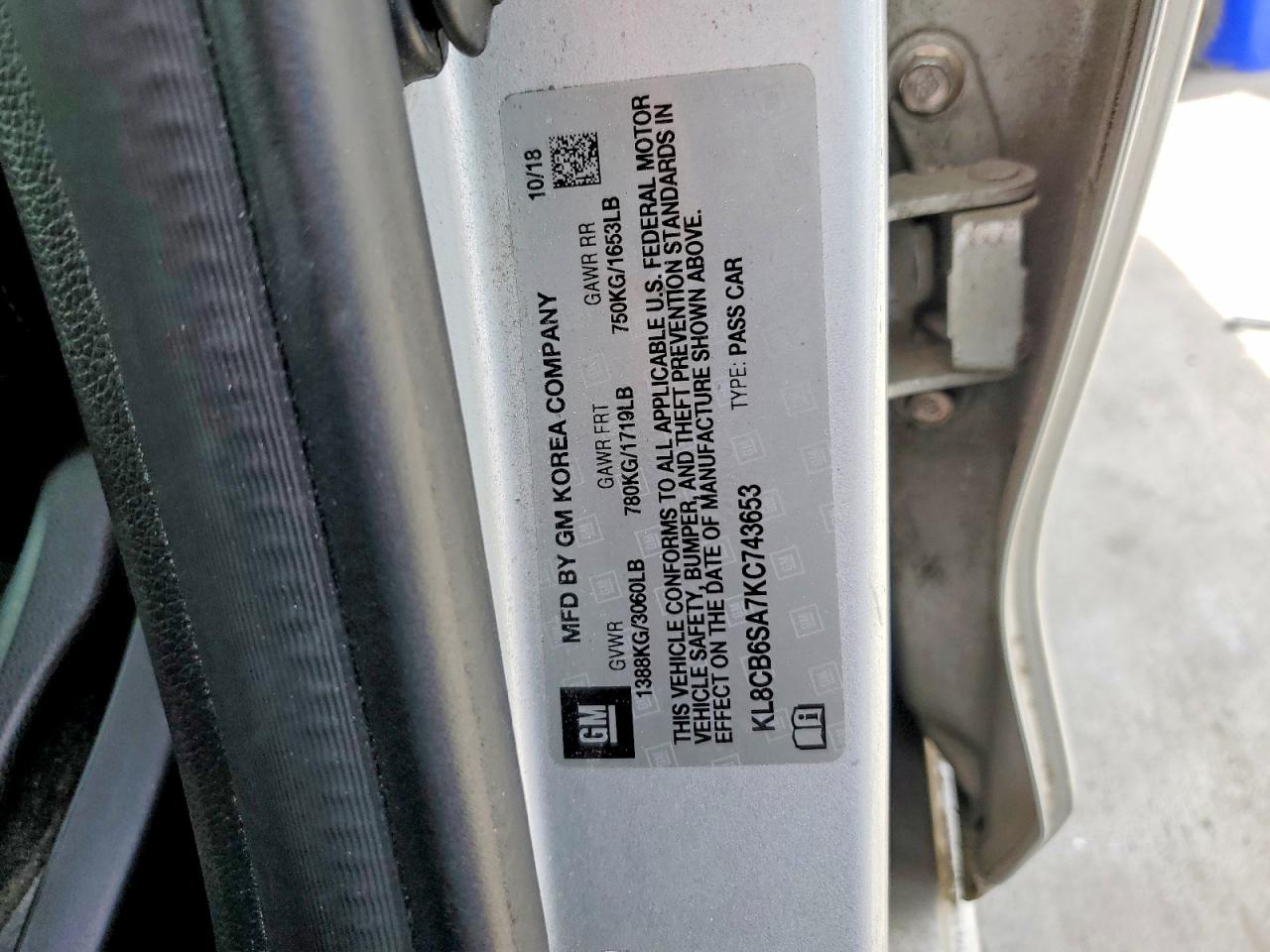 2019 CHEVROLET SPARK LS photo 23