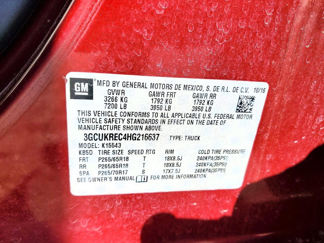 2017 CHEVROLET SILVERADO K1500 LT photo 23