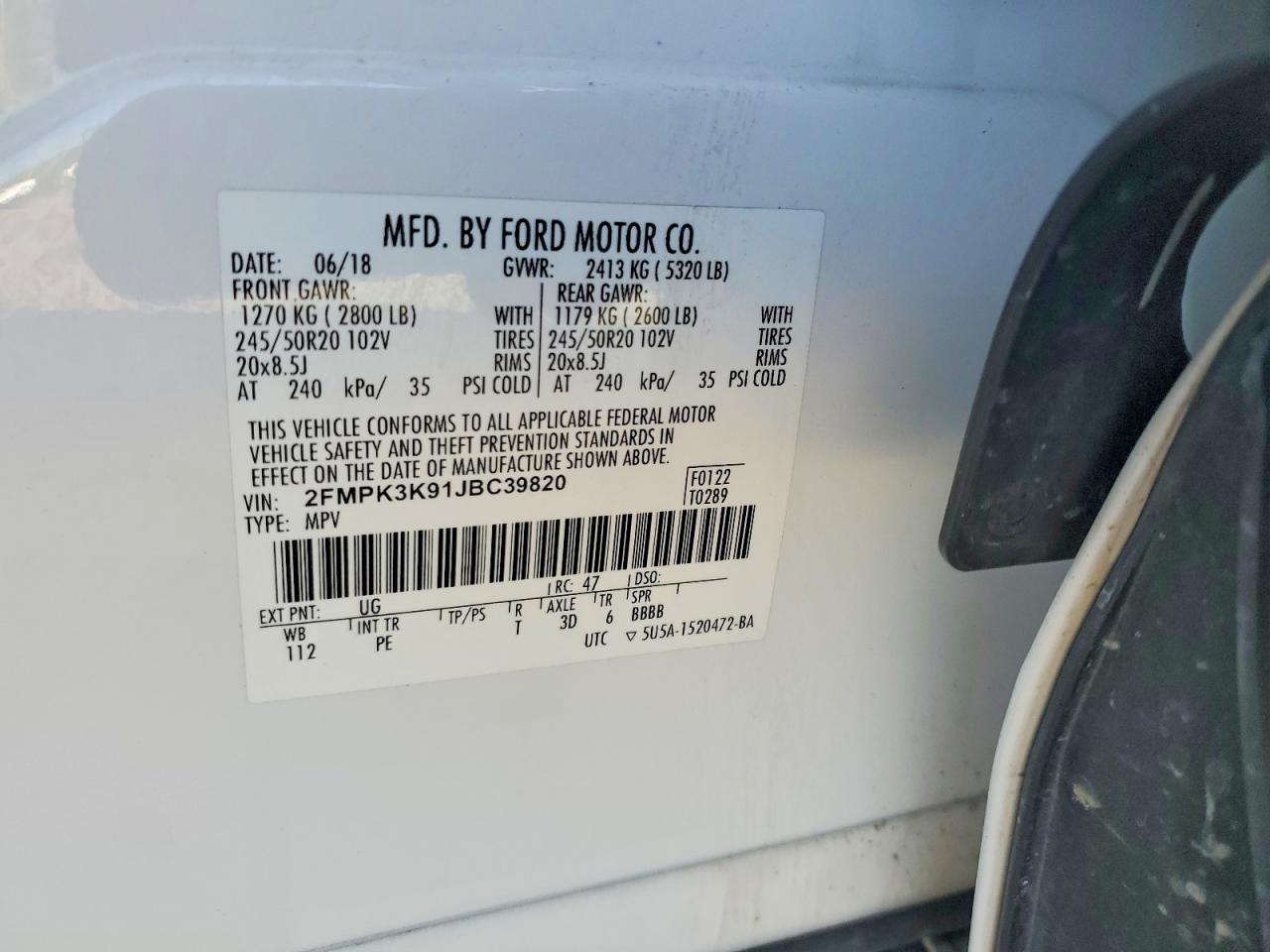 2018 FORD EDGE TITANIUM photo 25