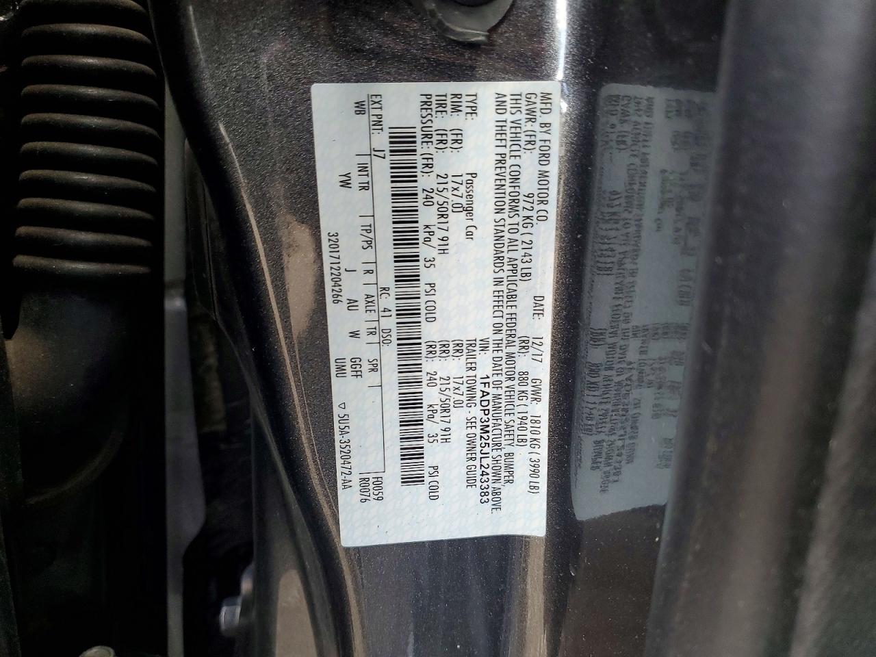 2018 FORD FOCUS SEL photo 34