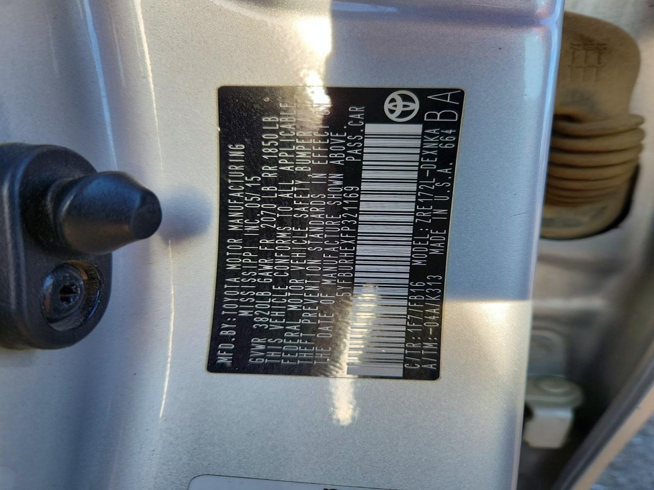 2015 TOYOTA COROLLA LE PLUS photo 23