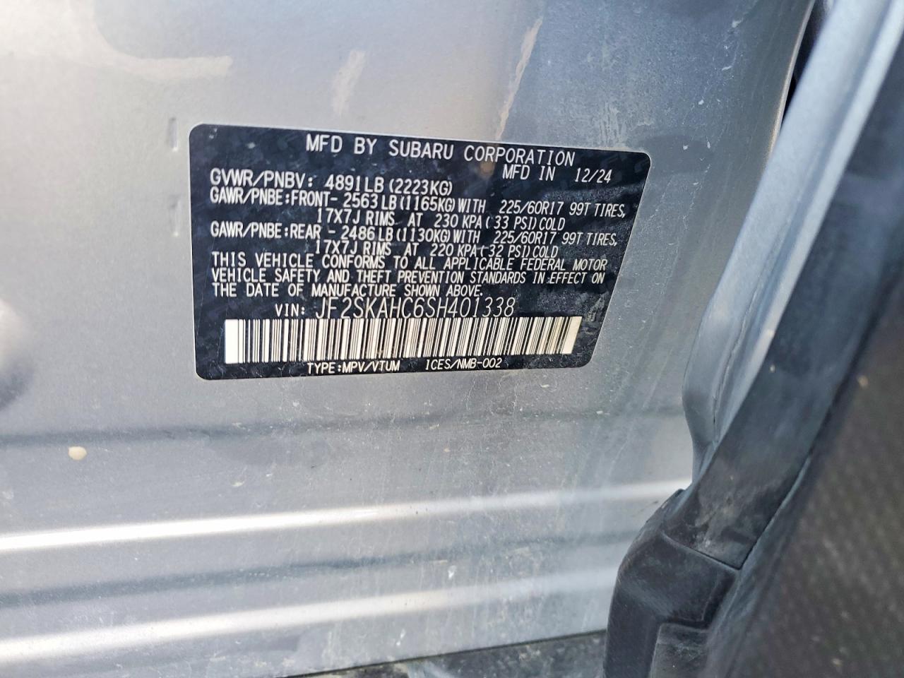2025 SUBARU FORESTER WILDERNESS photo 12