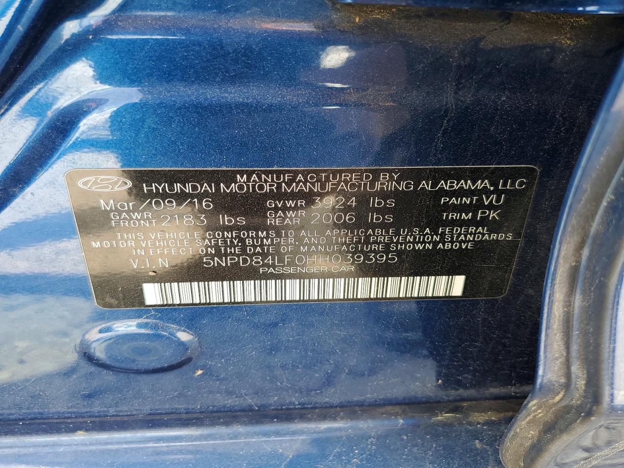 2017 HYUNDAI ELANTRA SE photo 12