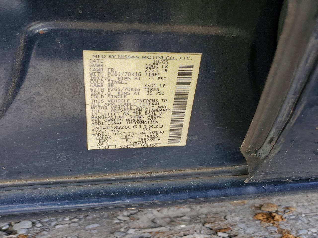2006 NISSAN PATHFINDER S photo 34