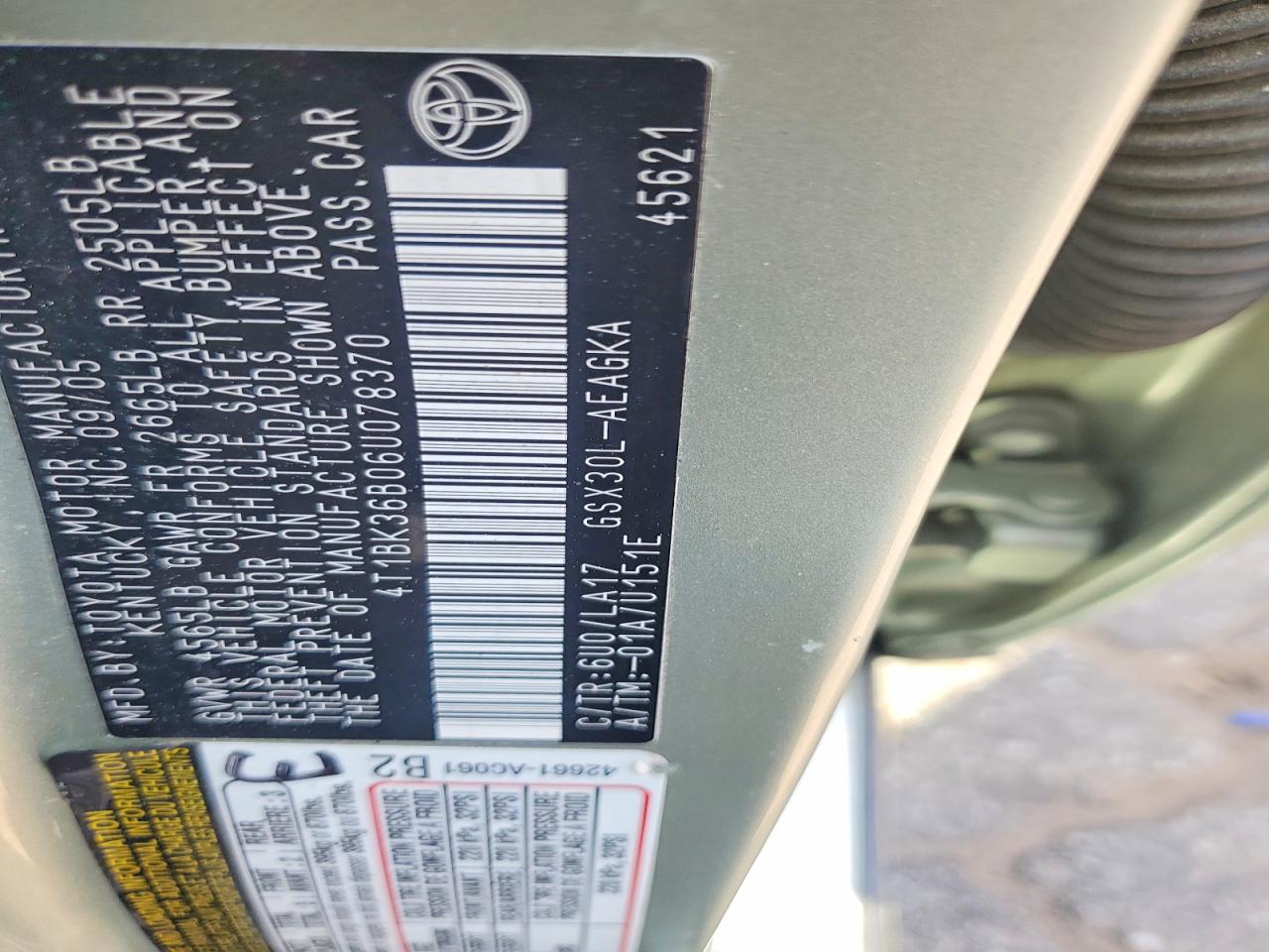 2006 TOYOTA AVALON XLS photo 23