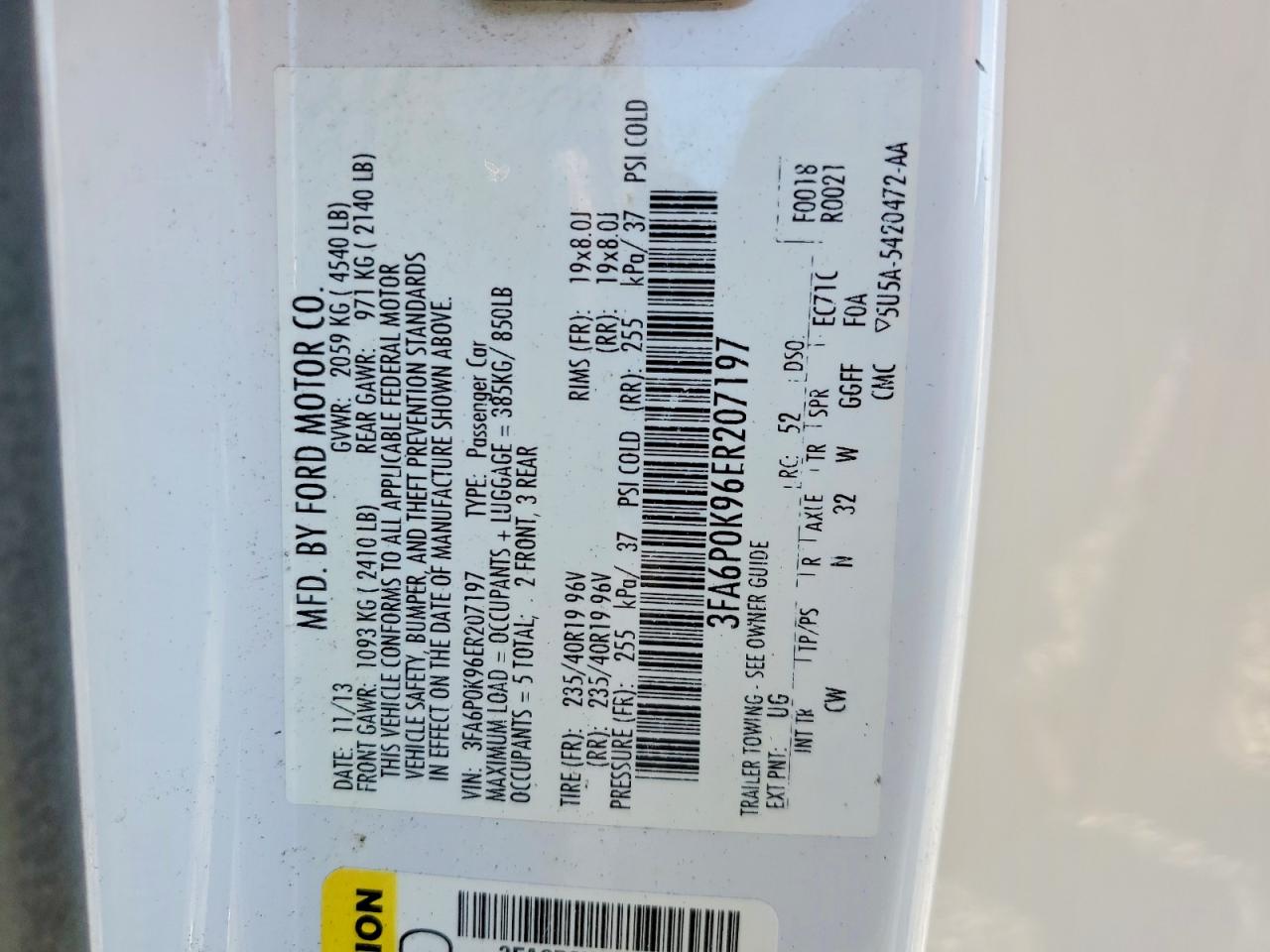 2014 FORD FUSION TITANIUM photo 34