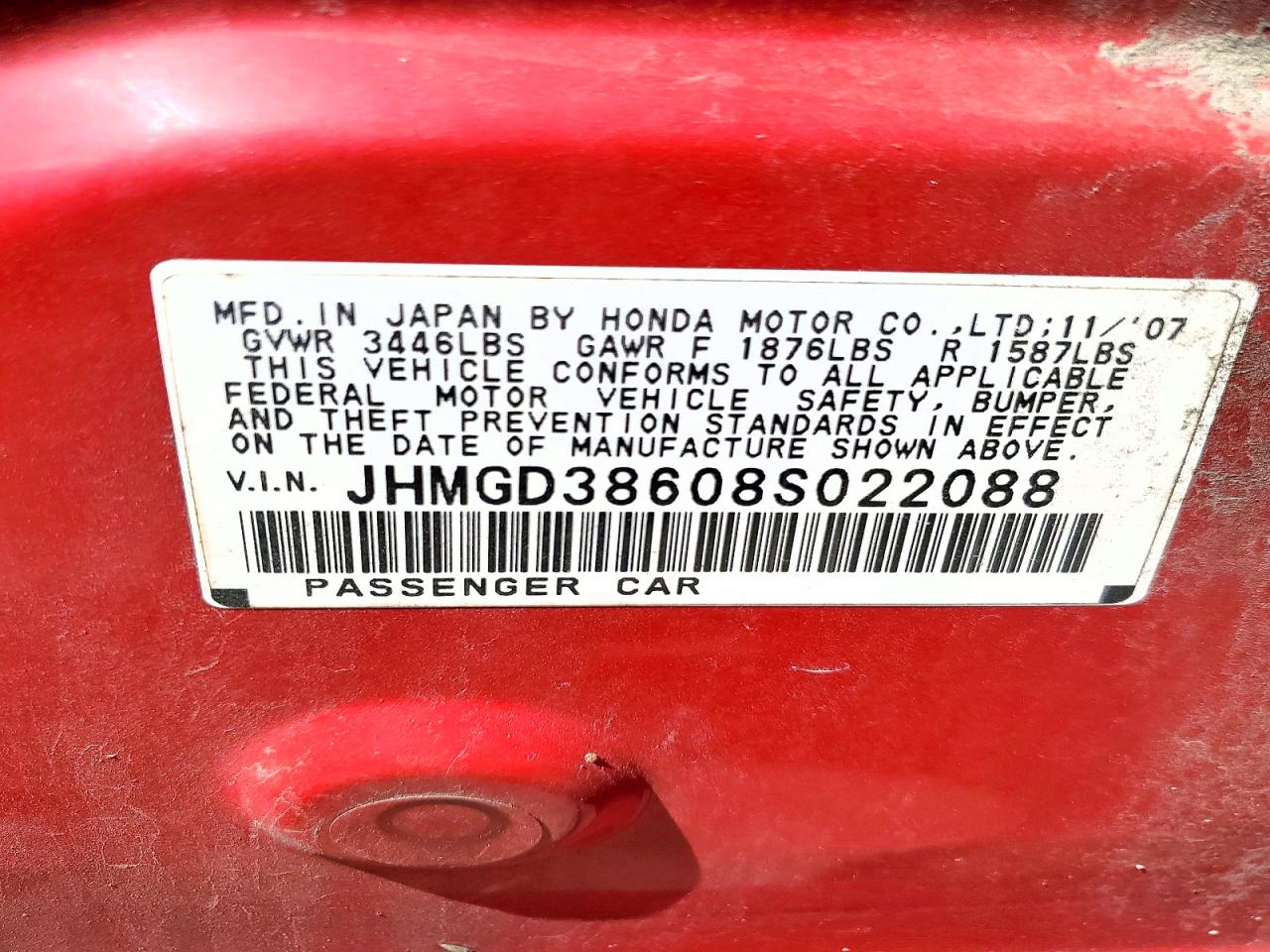 2008 HONDA FIT SPORT photo 34