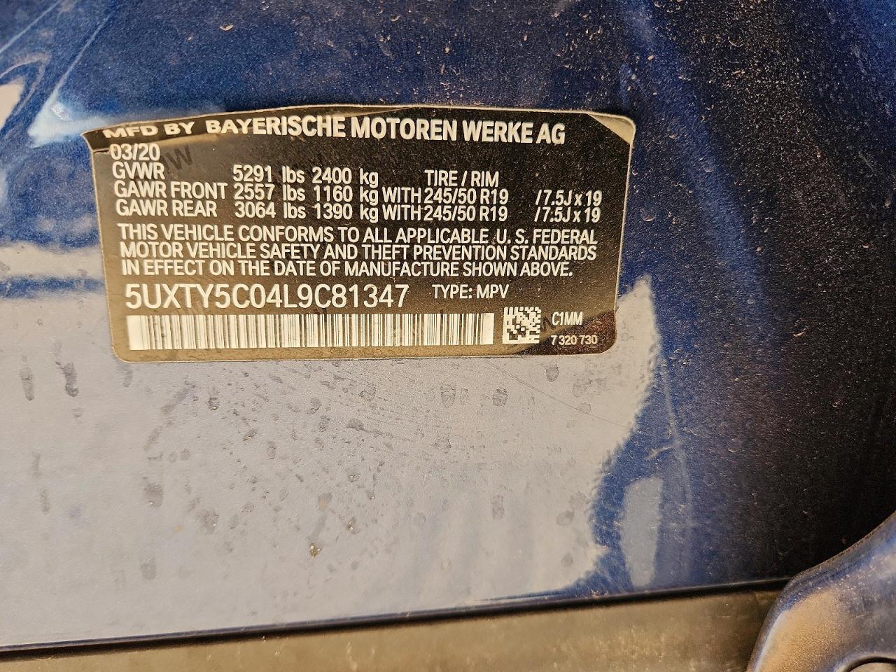 2020 BMW X3 XDRIVE30I photo 40