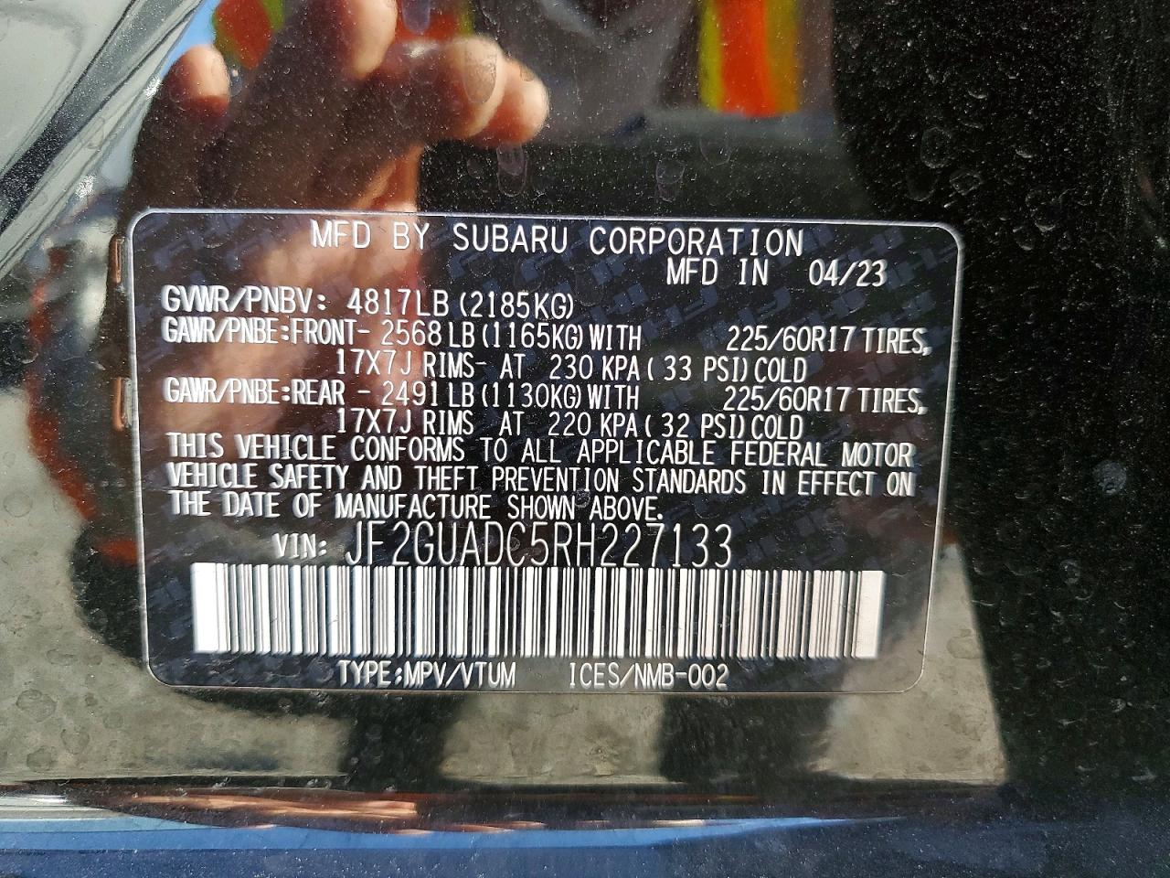 2024 SUBARU CROSSTREK PREMIUM photo 37