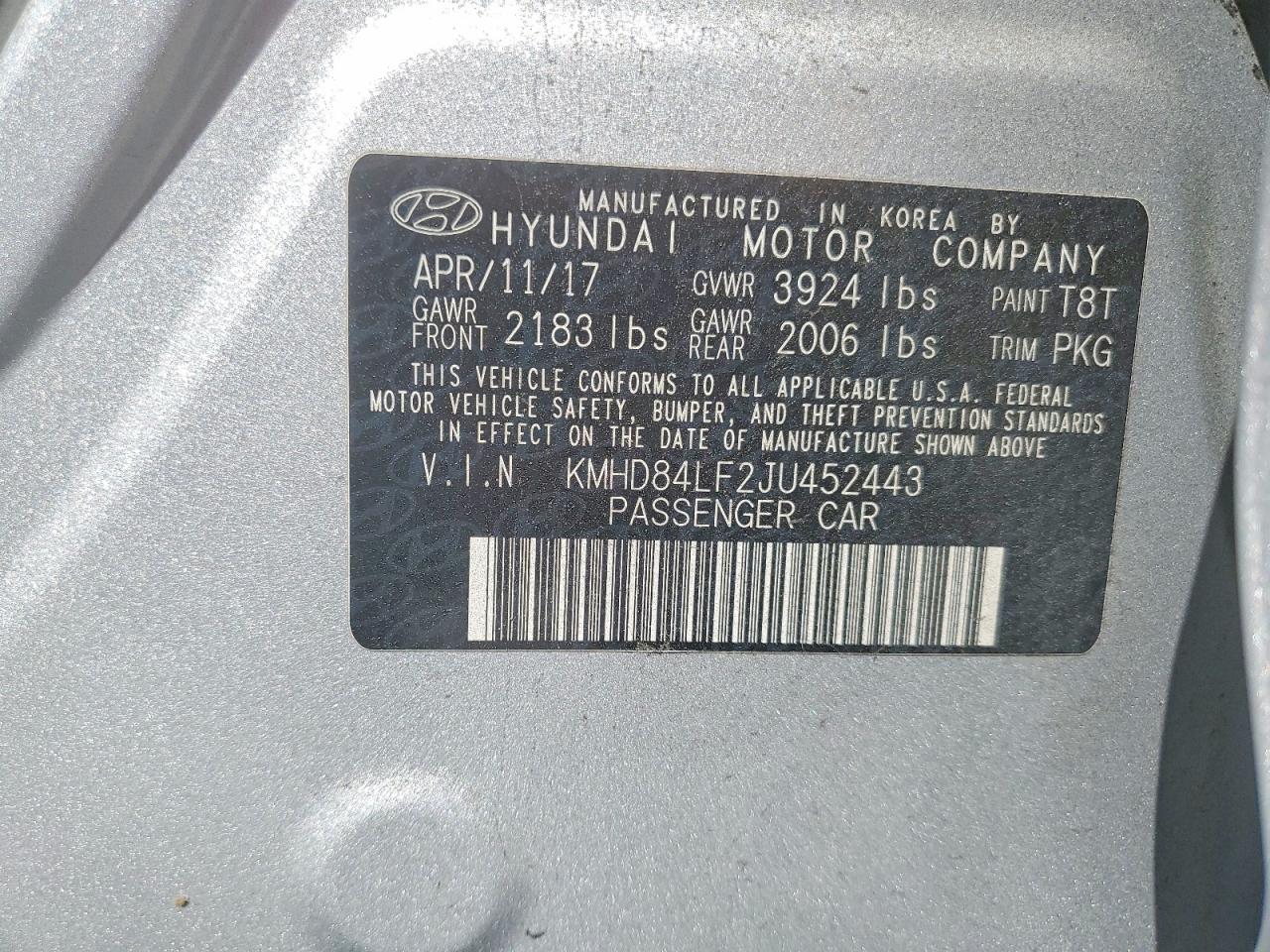 2018 HYUNDAI ELANTRA SEL photo 23