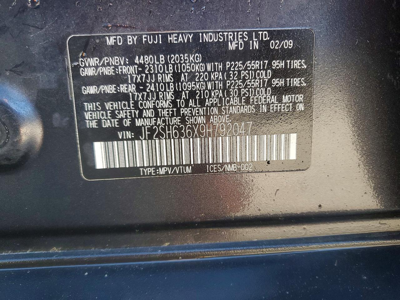 2009 SUBARU FORESTER 2.5X PREMIUM photo 25