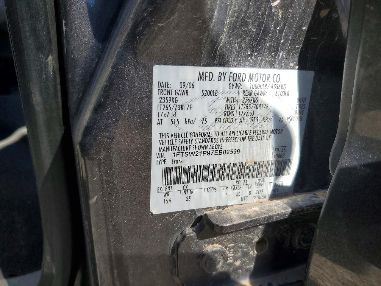 2007 FORD F250 SUPER DUTY photo 13