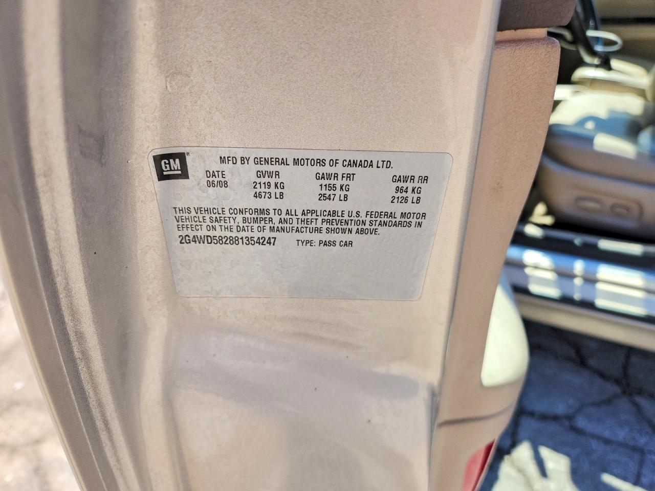 2008 BUICK LACROSSE CXL photo 34