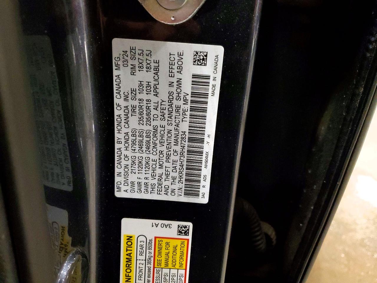 2024 HONDA CR-V EXL photo 37