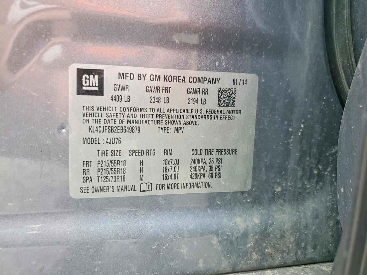 2014 BUICK ENCORE CONVENIENCE photo 37