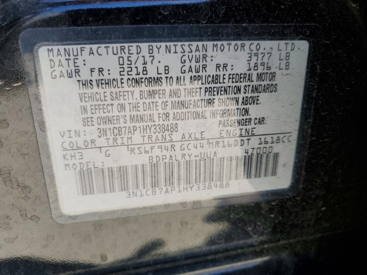 2017 NISSAN SENTRA SR TURBO photo 23