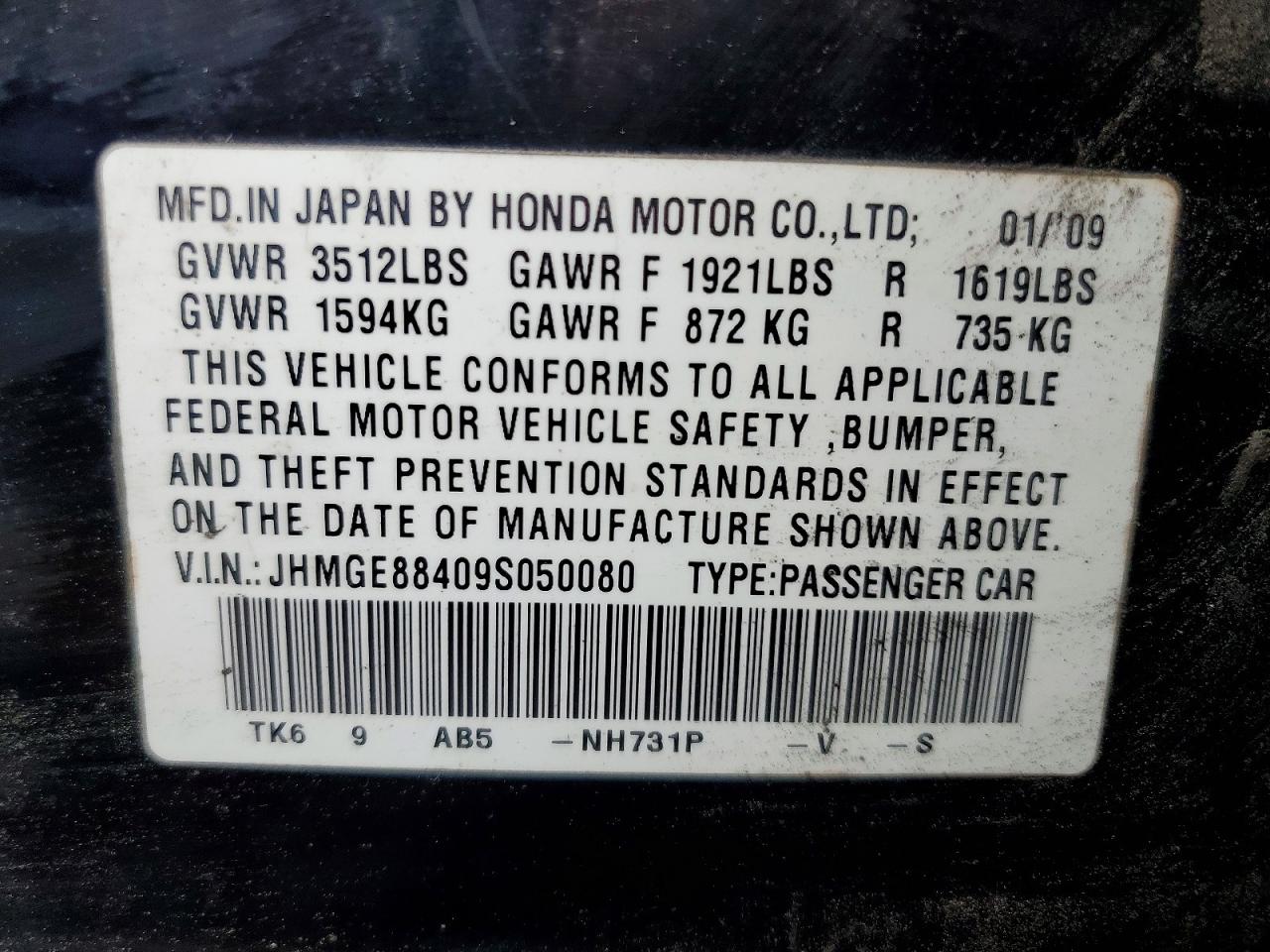 2009 HONDA FIT SPORT photo 34