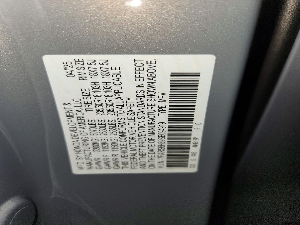2025 HONDA CR-V SPORT-L photo 27