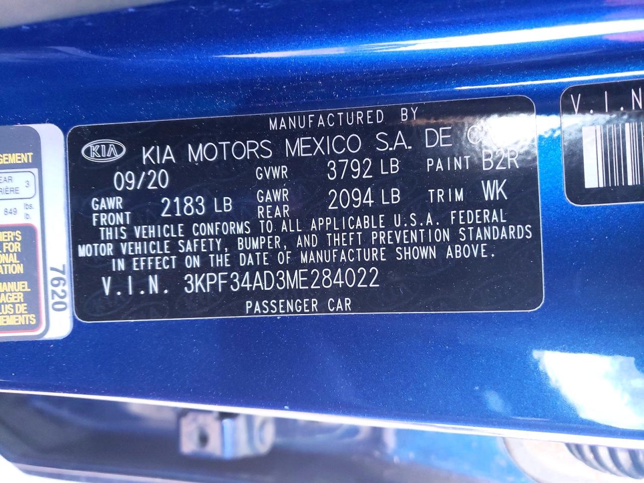 2021 KIA FORTE GT-LINE photo 23