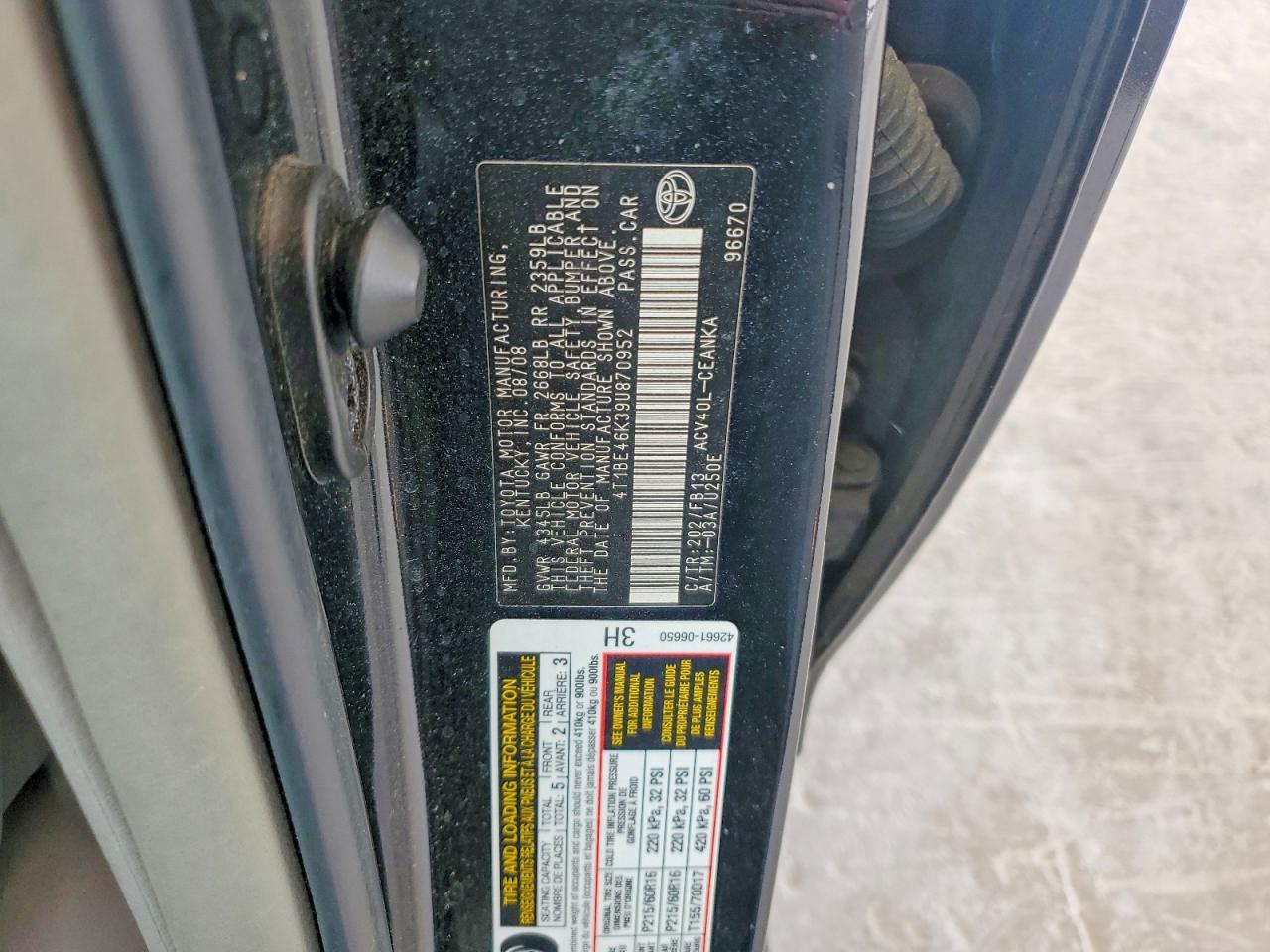 2009 TOYOTA CAMRY LE photo 23