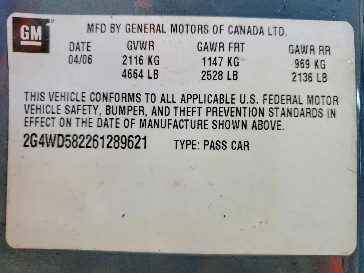 2006 BUICK LACROSSE CXL photo 37