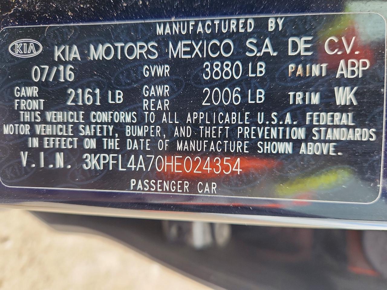 2017 KIA FORTE S photo 23