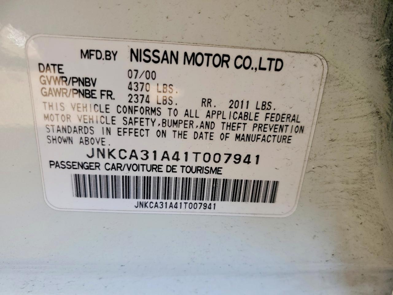 2001 INFINITI I30 BASE photo 23