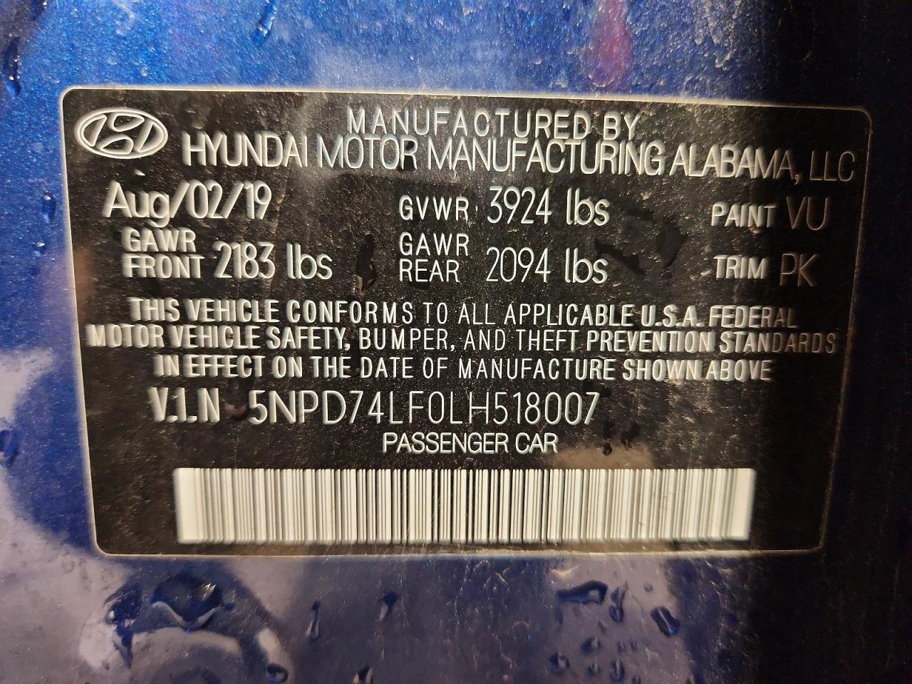2020 HYUNDAI ELANTRA SE photo 34
