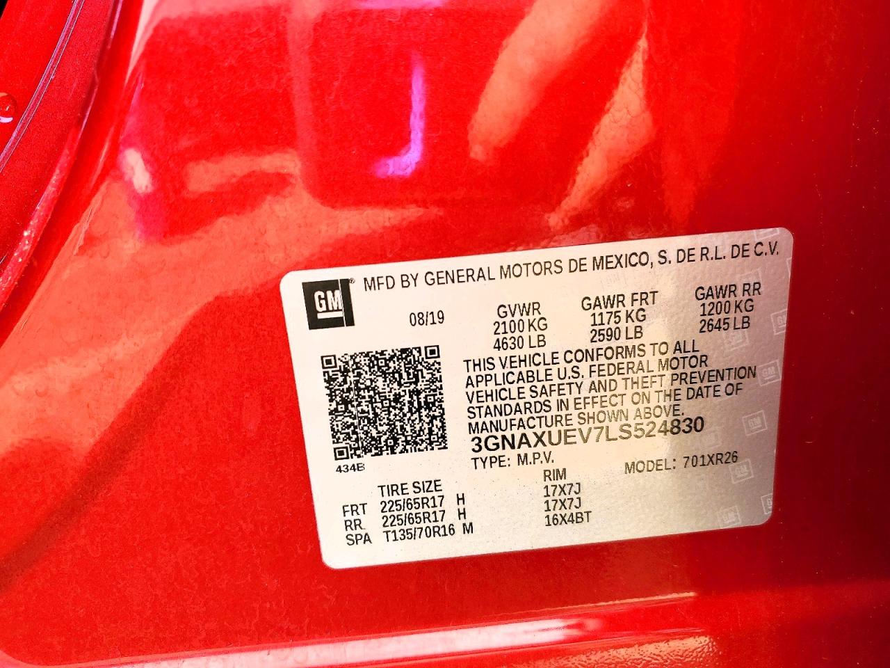 2020 CHEVROLET EQUINOX LT photo 37
