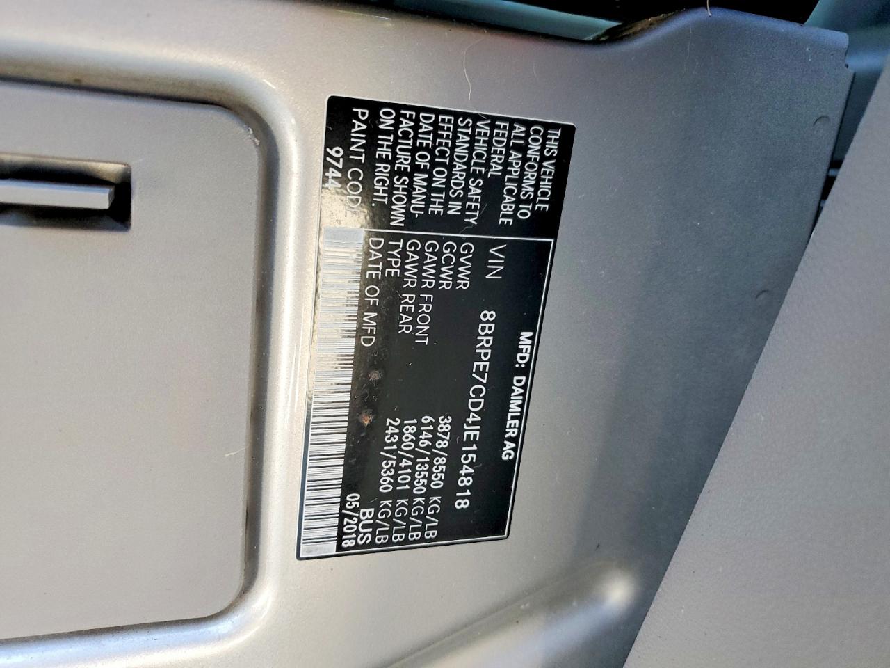 2018 MERCEDES-BENZ SPRINTER 2500 photo 12