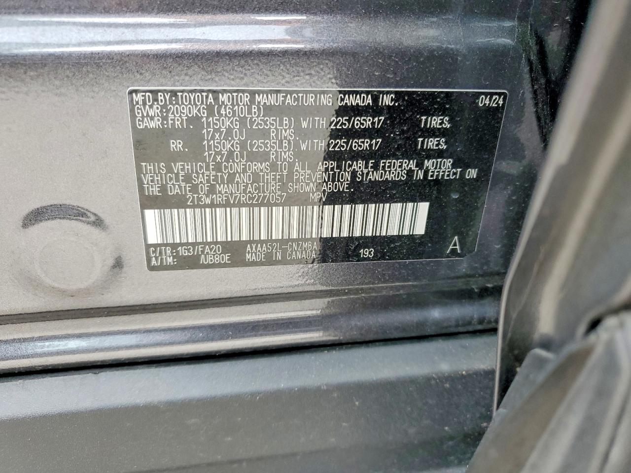 2024 TOYOTA RAV4 XLE photo 14