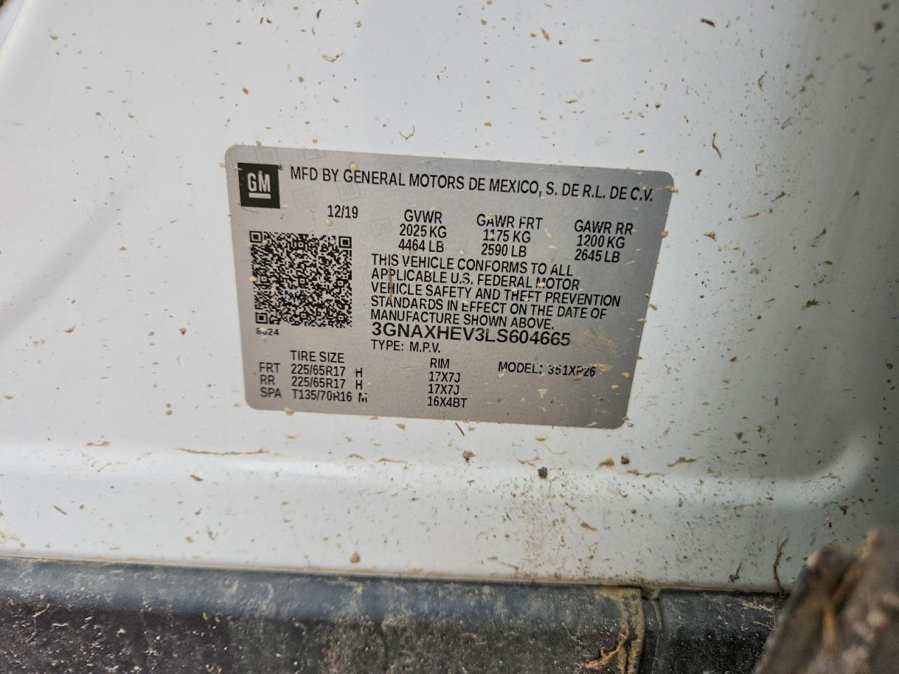 2020 CHEVROLET EQUINOX LS photo 12