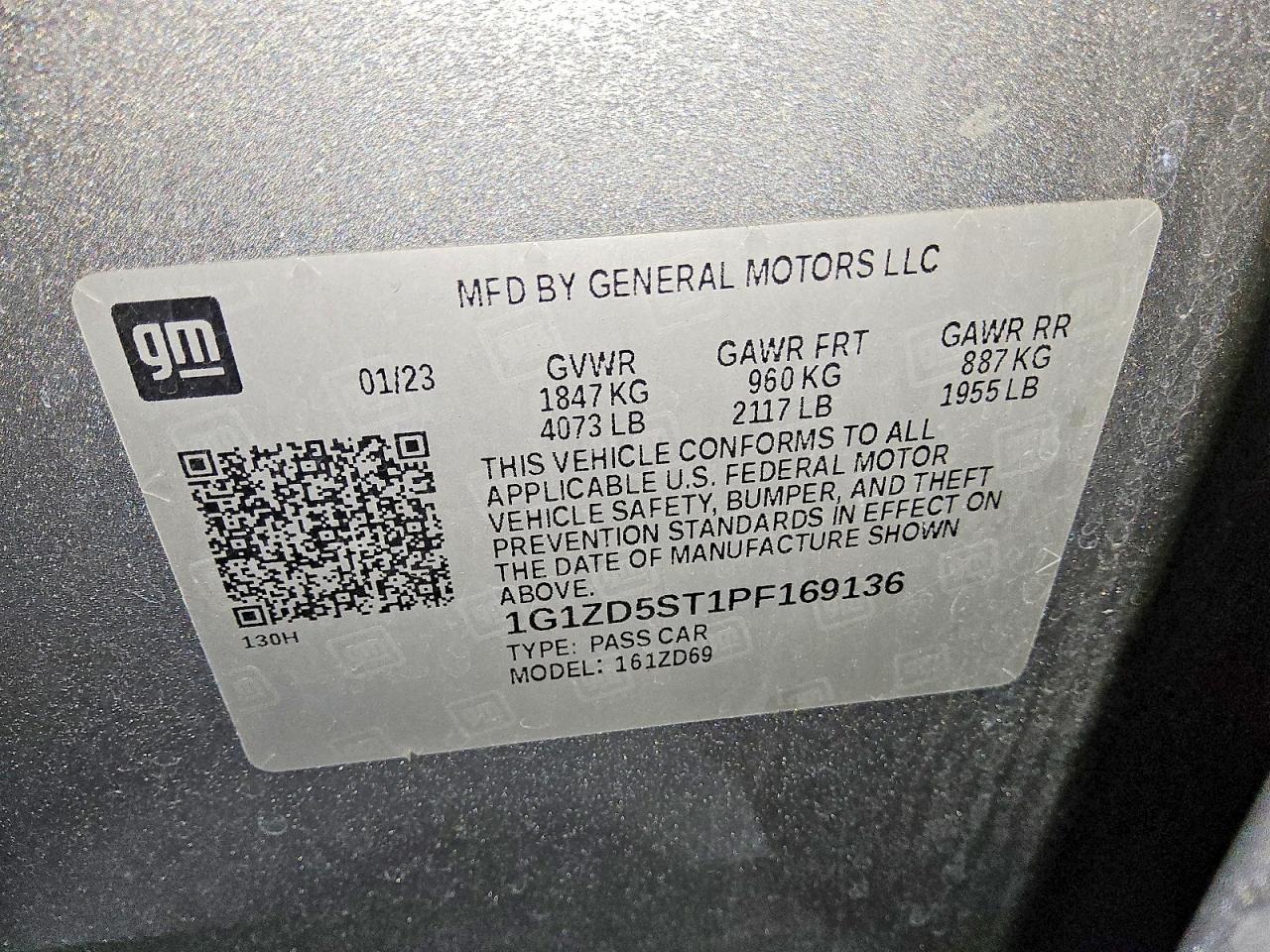 2023 CHEVROLET MALIBU LT photo 25