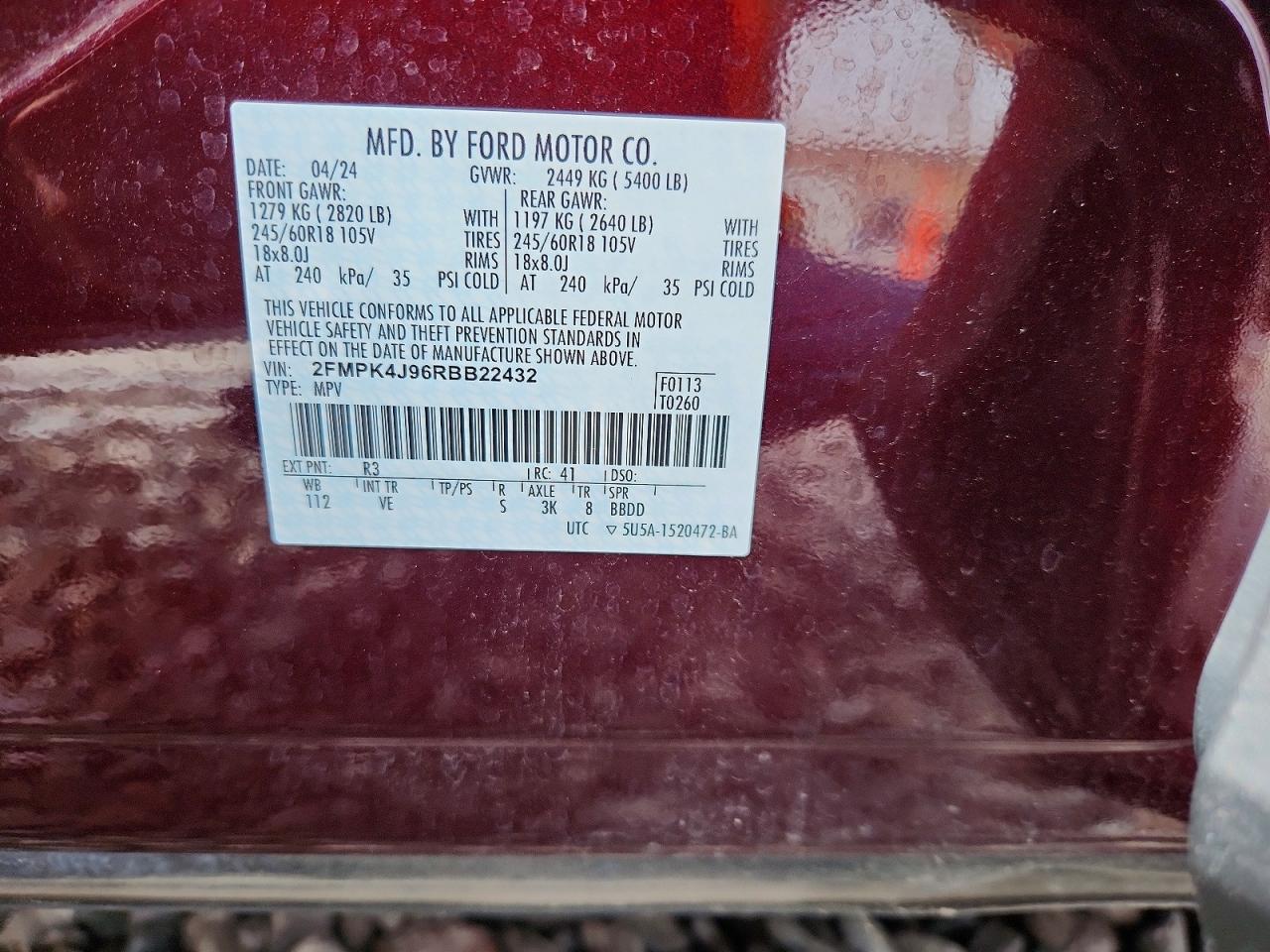 2024 FORD EDGE SEL photo 37