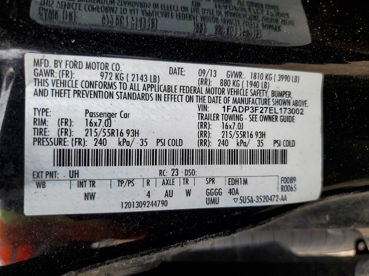 2014 FORD FOCUS SE photo 25