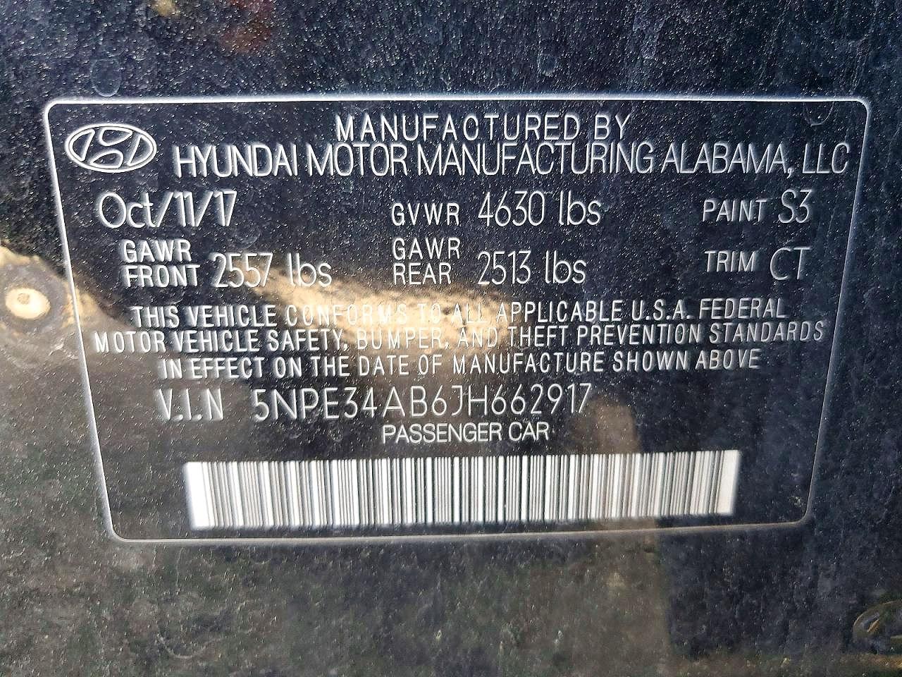 2018 HYUNDAI SONATA SPORT 2.0T photo 13