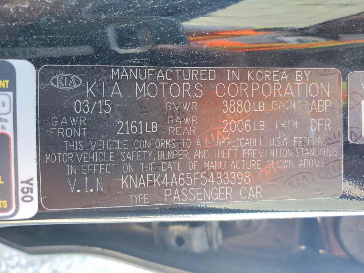 2015 KIA FORTE LX photo 34