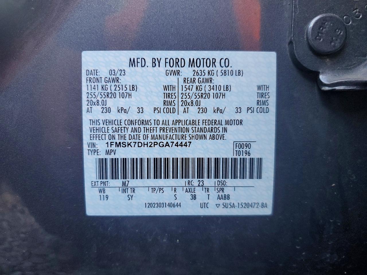 2023 FORD EXPLORER XLT photo 25