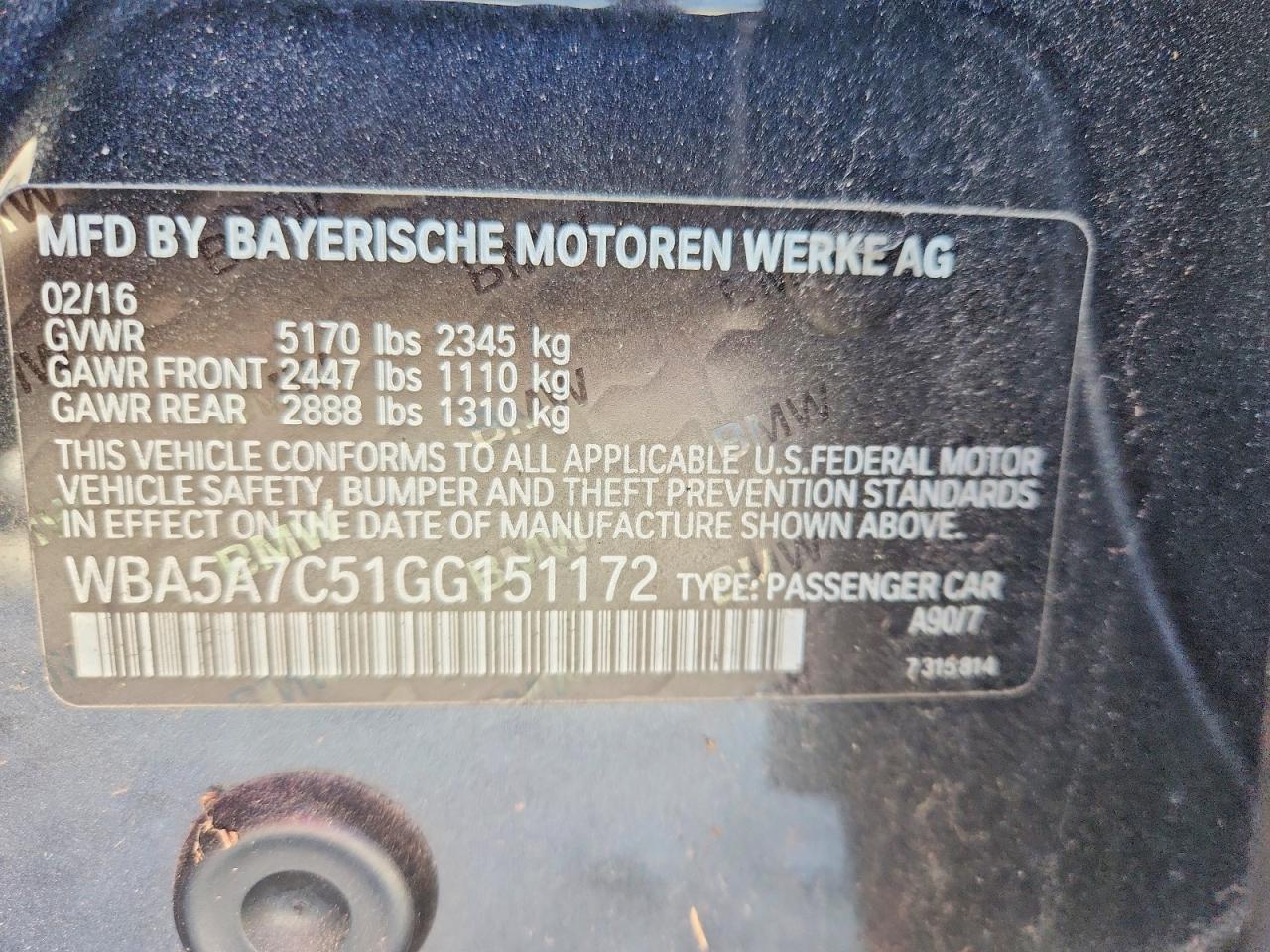 2016 BMW 528 XI photo 23